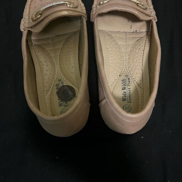 Tan Loafers with Gold Accent - Picture 2 of 5